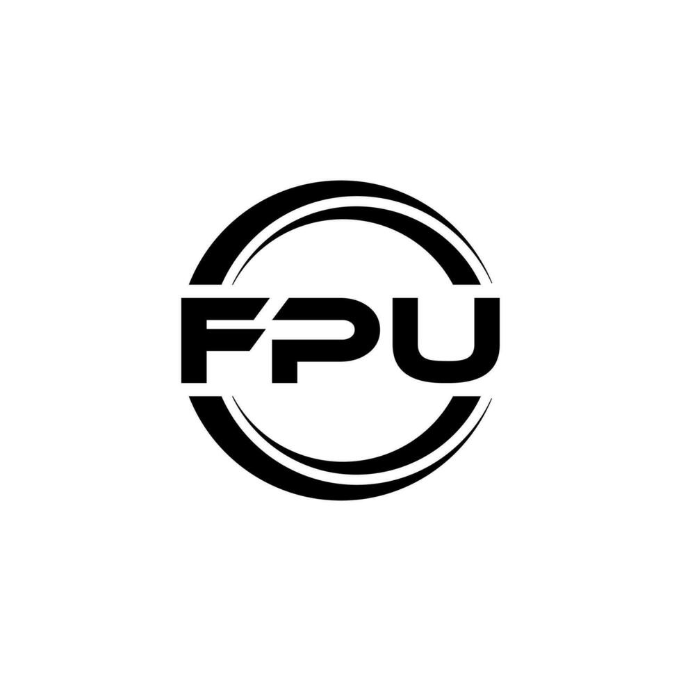 fpu logo diseño, inspiración para un único identidad. moderno elegancia y creativo diseño. filigrana tu éxito con el sorprendentes esta logo. vector