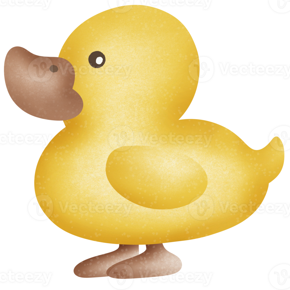Yellow cute duck png