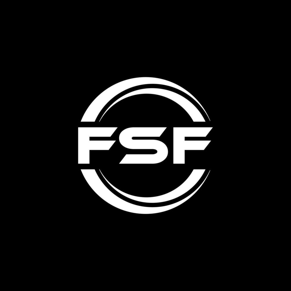 FSF Logo Design, Inspiration for a Unique Identity. Modern Elegance and Creative Design. Watermark Your Success with the Striking this Logo. vector