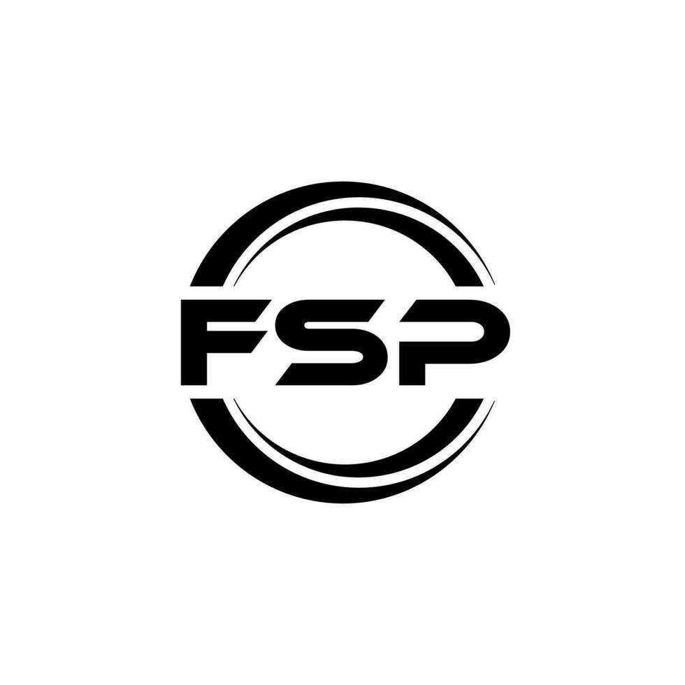 fsp logo diseño, inspiración para un único identidad. moderno elegancia y creativo diseño. filigrana tu éxito con el sorprendentes esta logo. vector