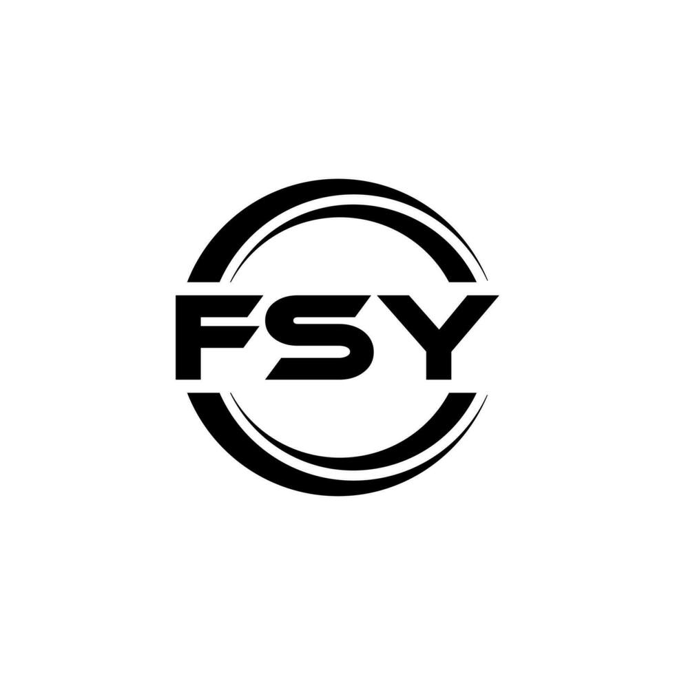 FSY Logo Design, Inspiration for a Unique Identity. Modern Elegance and Creative Design. Watermark Your Success with the Striking this Logo. vector