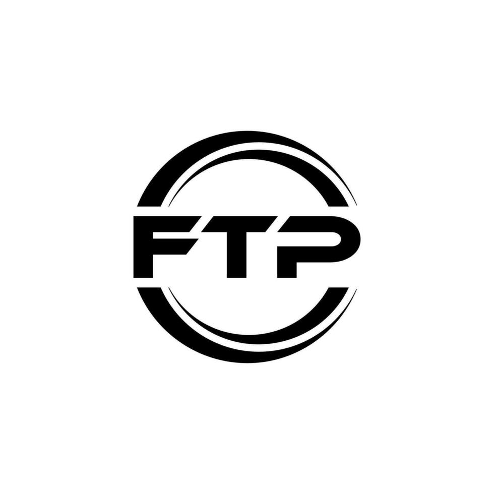 FTP Logo Design, Inspiration for a Unique Identity. Modern Elegance and Creative Design. Watermark Your Success with the Striking this Logo. vector