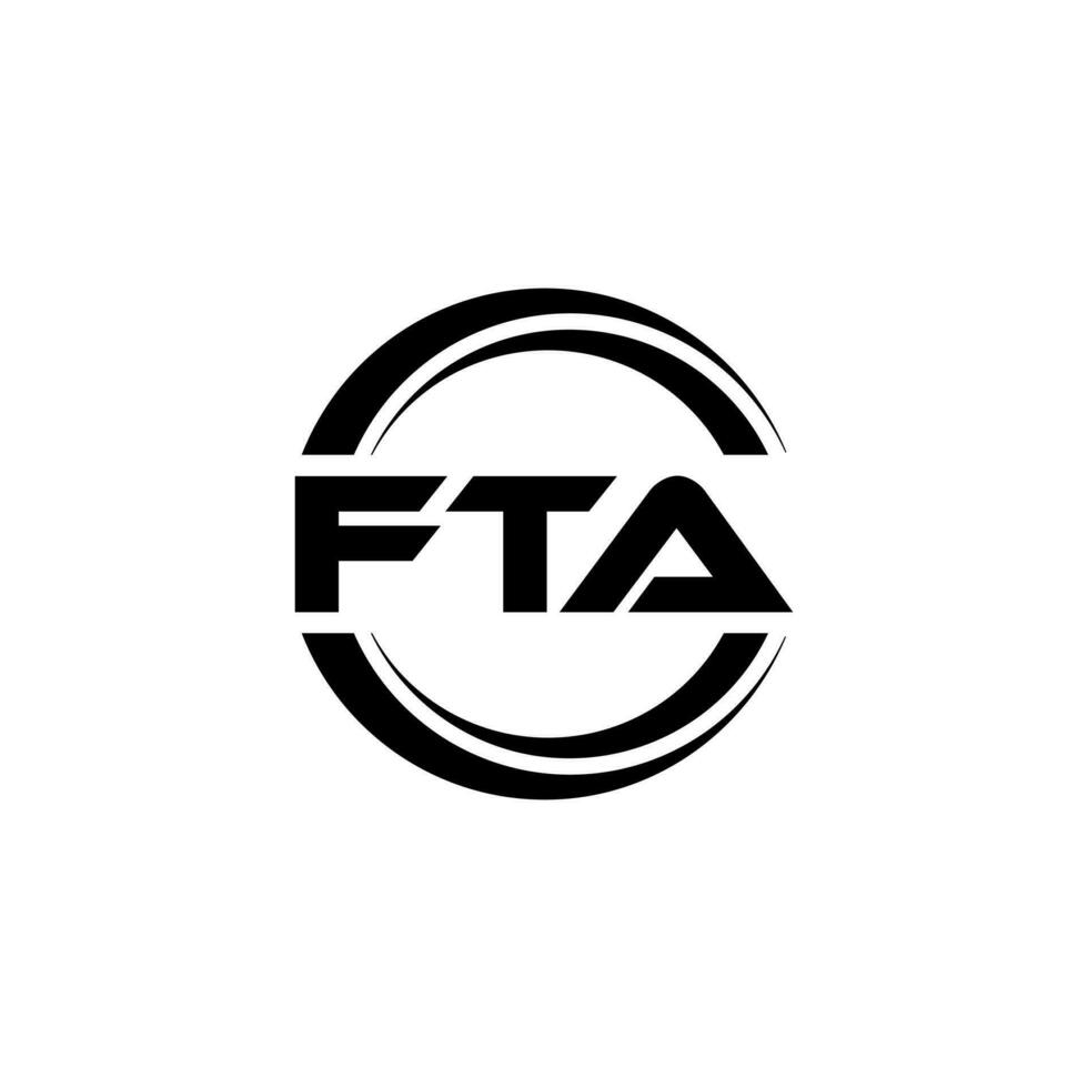 FTA Logo Design, Inspiration for a Unique Identity. Modern Elegance and Creative Design. Watermark Your Success with the Striking this Logo. vector