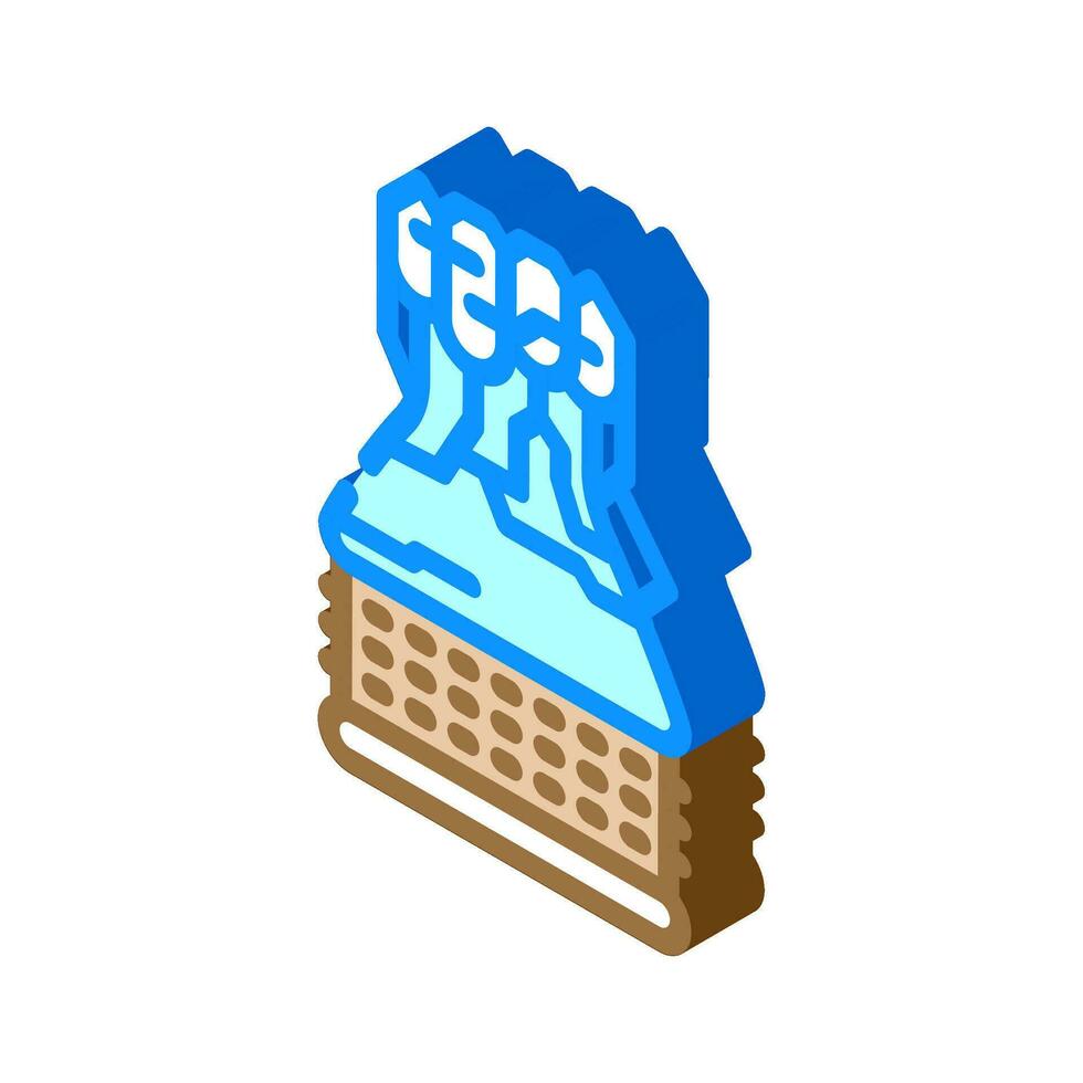 rocket science aeronautical engineer isometric icon vector illustration