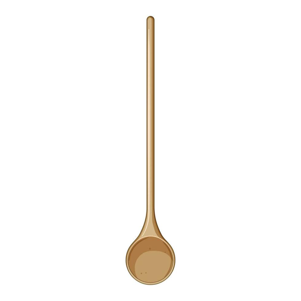 kitchen wooden spoon cartoon vector illustration