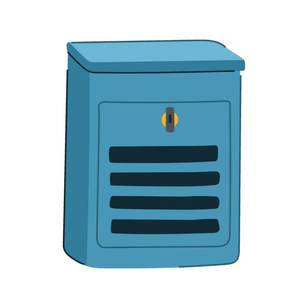 post mailbox mail cartoon vector illustration