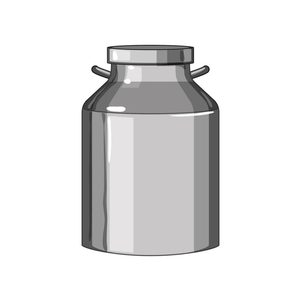 jug metal milk can cartoon vector illustration