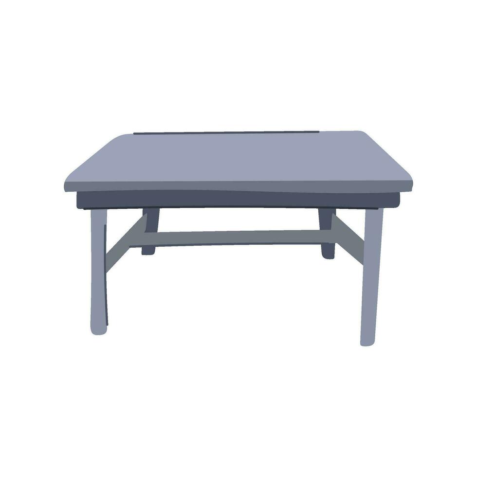 wooden table dining cartoon vector illustration
