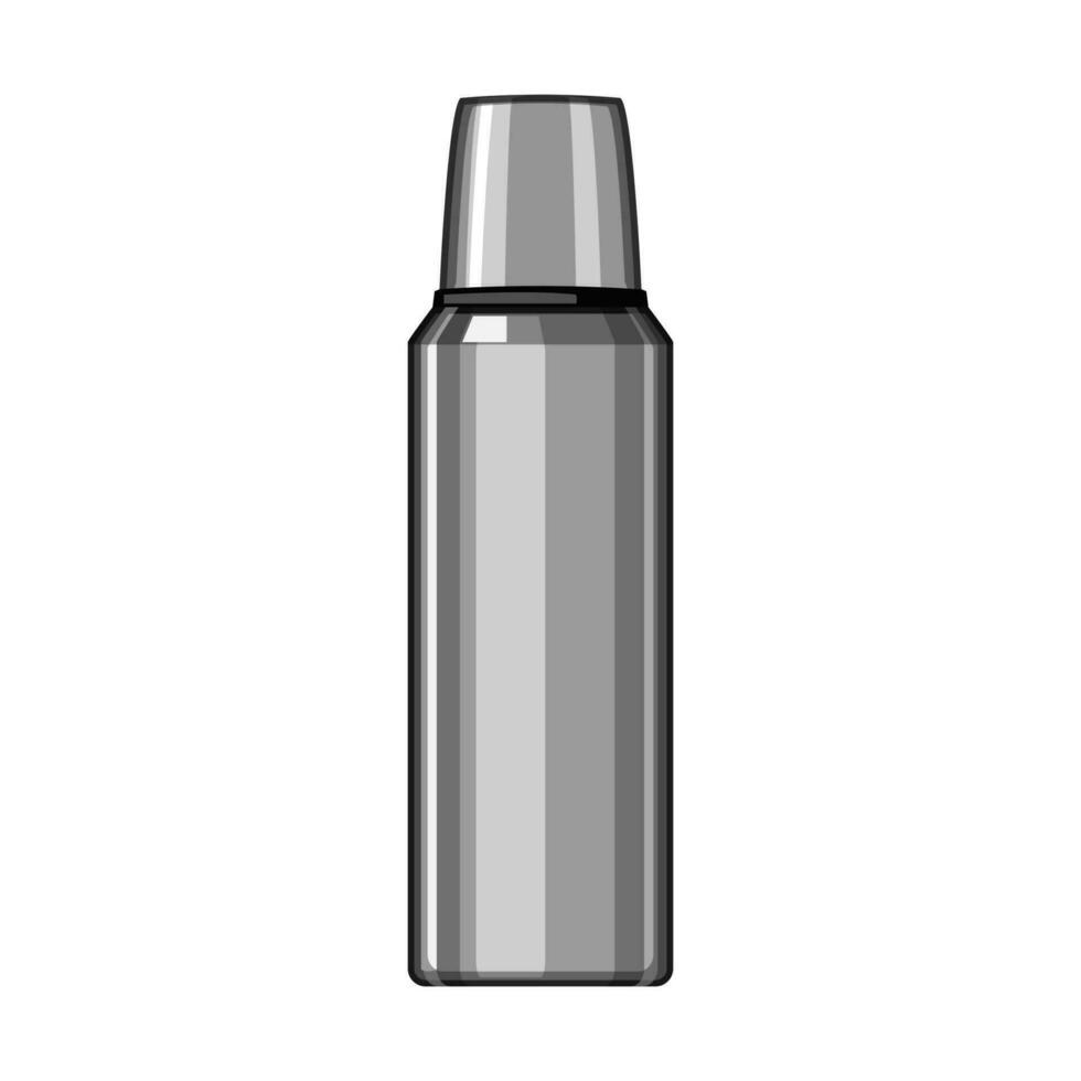 blank thermos bottle cartoon vector illustration