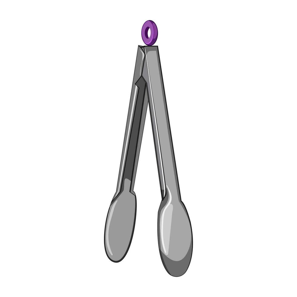 braai tongs hand cartoon vector illustration 26825969 Vector Art at