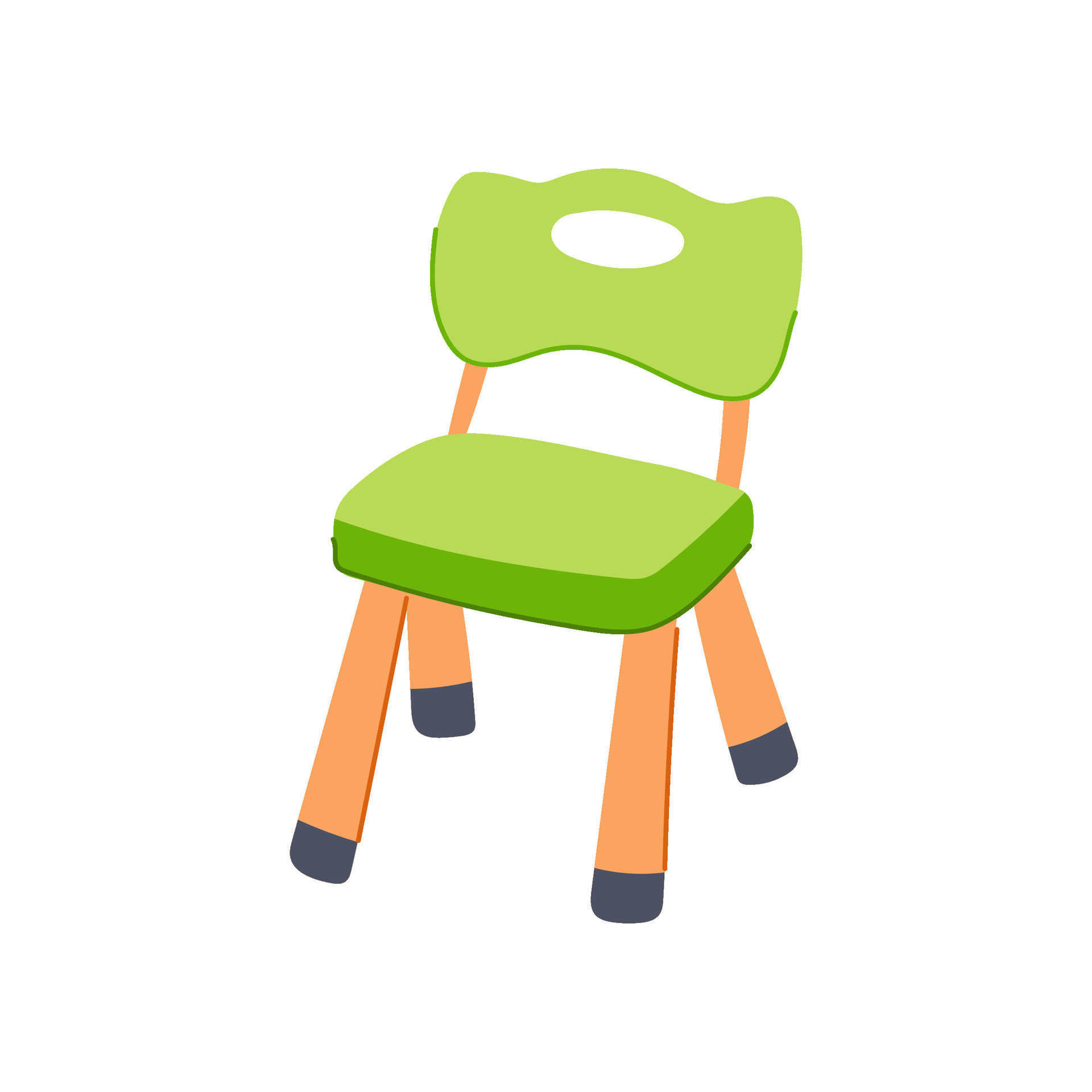 people kid chair cartoon vector illustration 26826063 Vector Art at