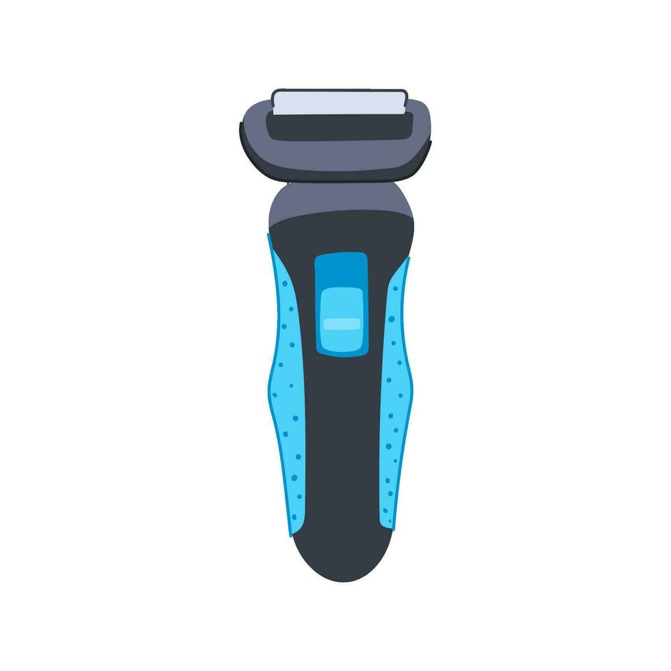 face shaver electric cartoon vector illustration