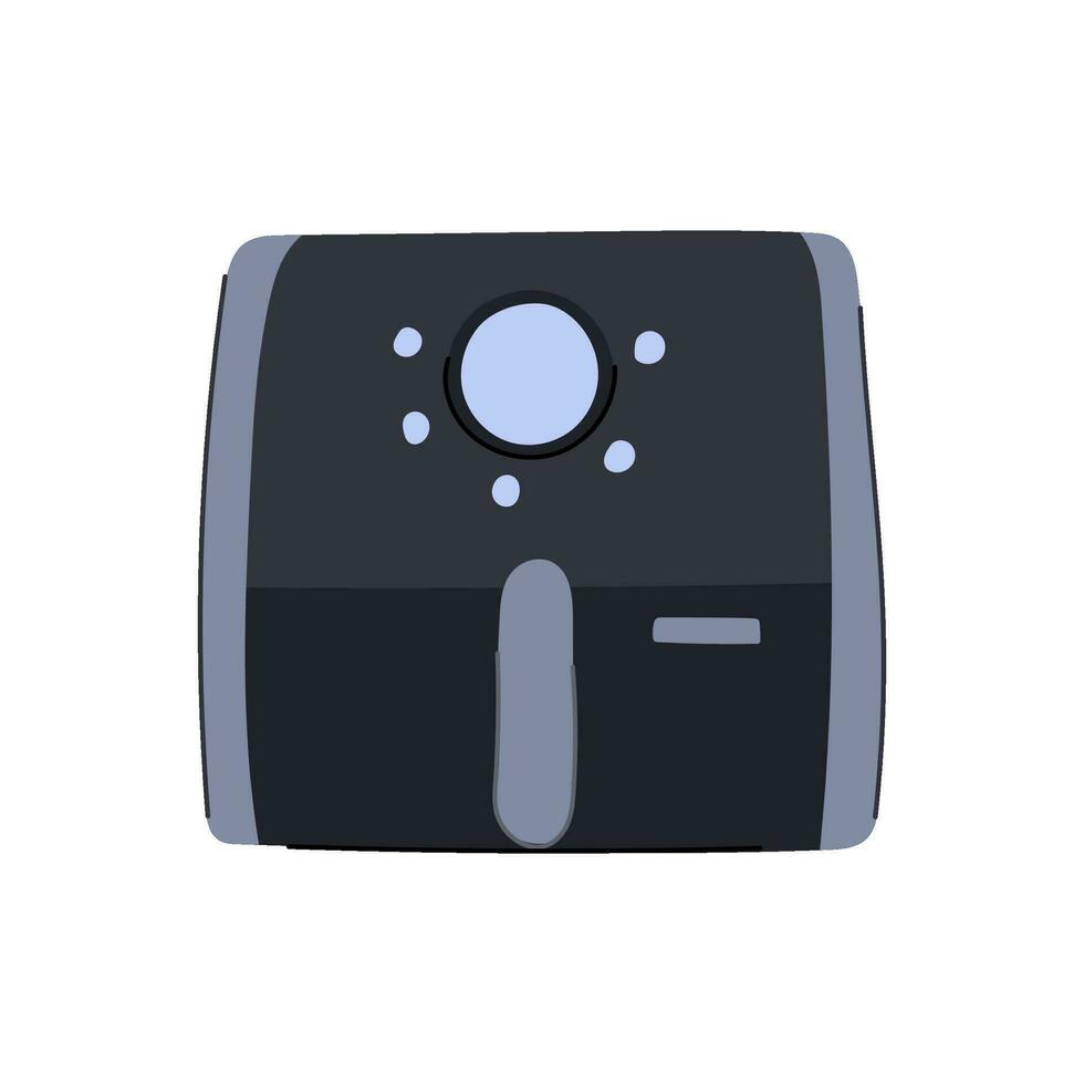 cook fryer cooking cartoon vector illustration