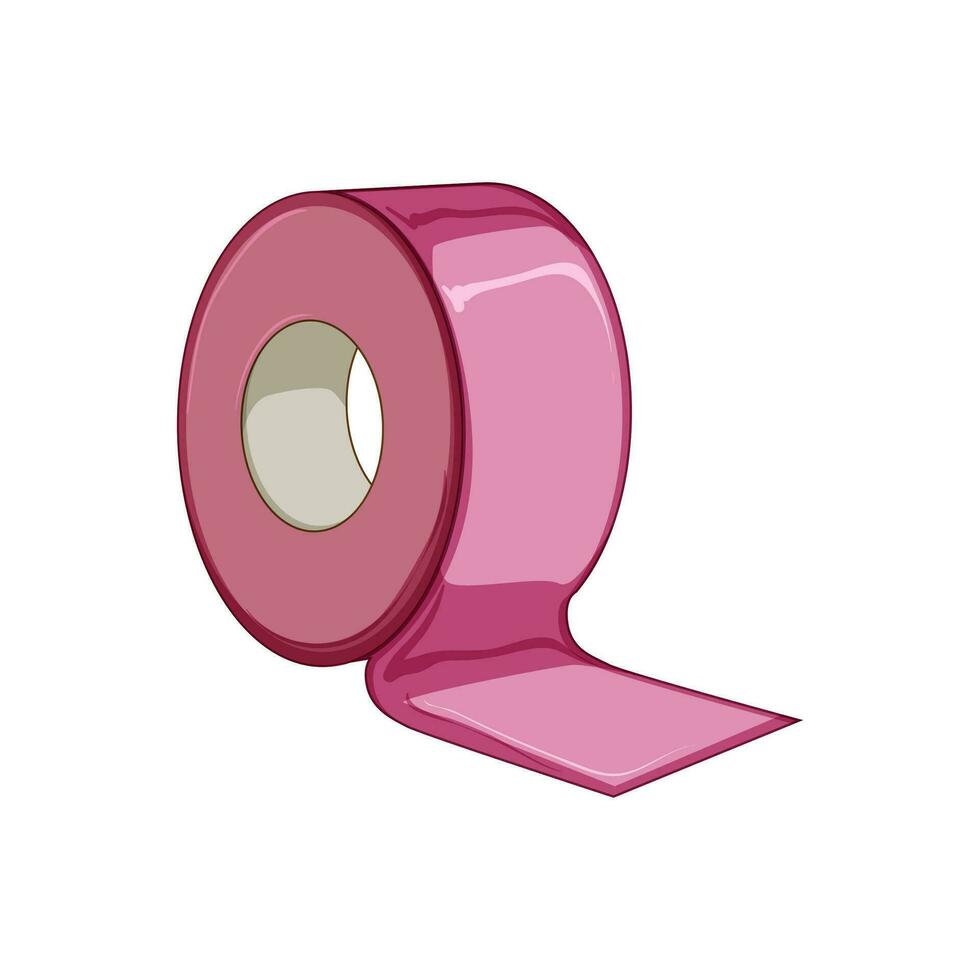roll electrical tape cartoon vector illustration