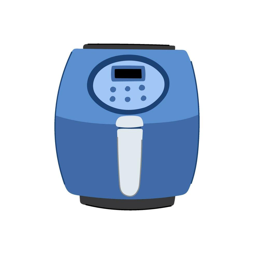 kitchen fryer cooking cartoon vector illustration