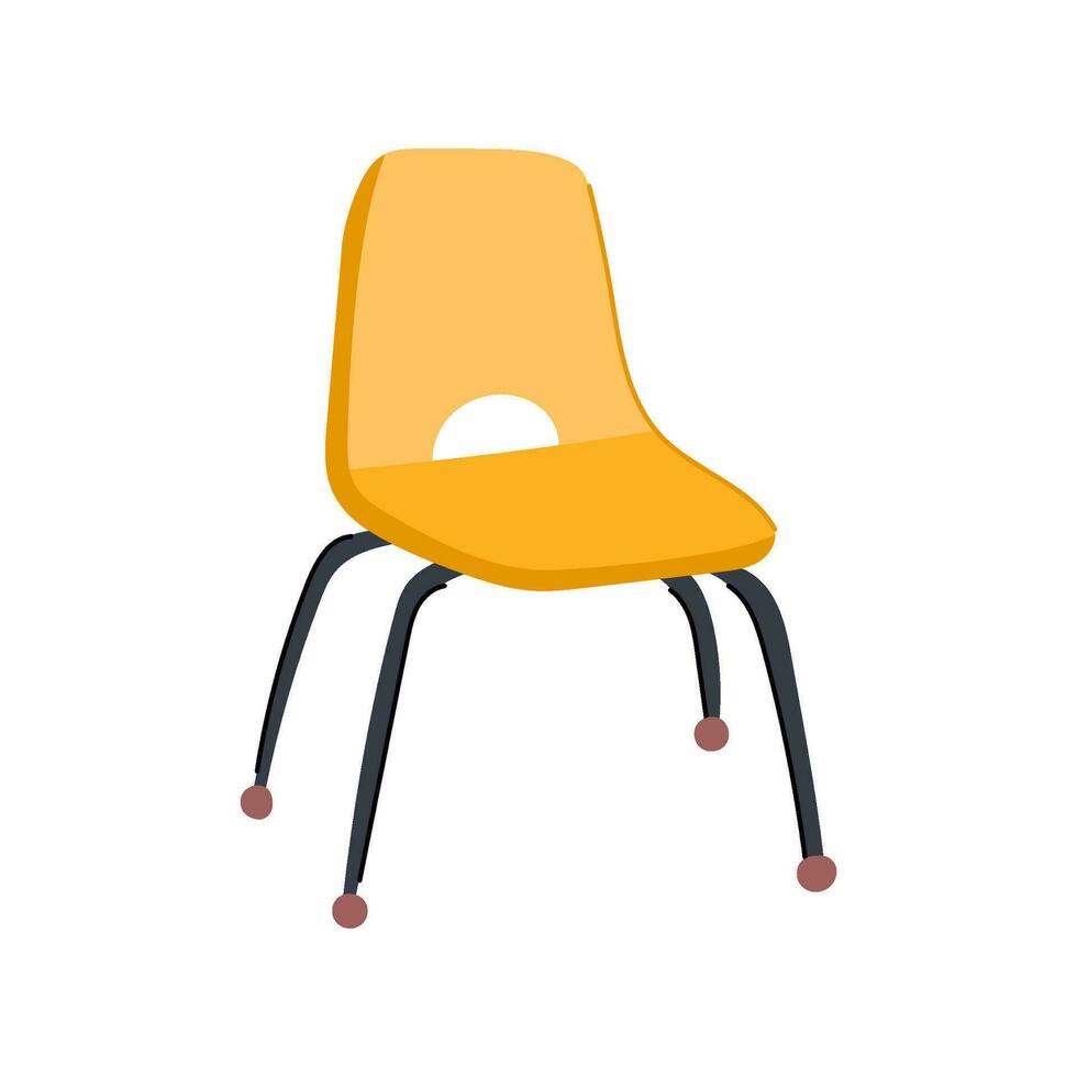children kid chair cartoon vector illustration