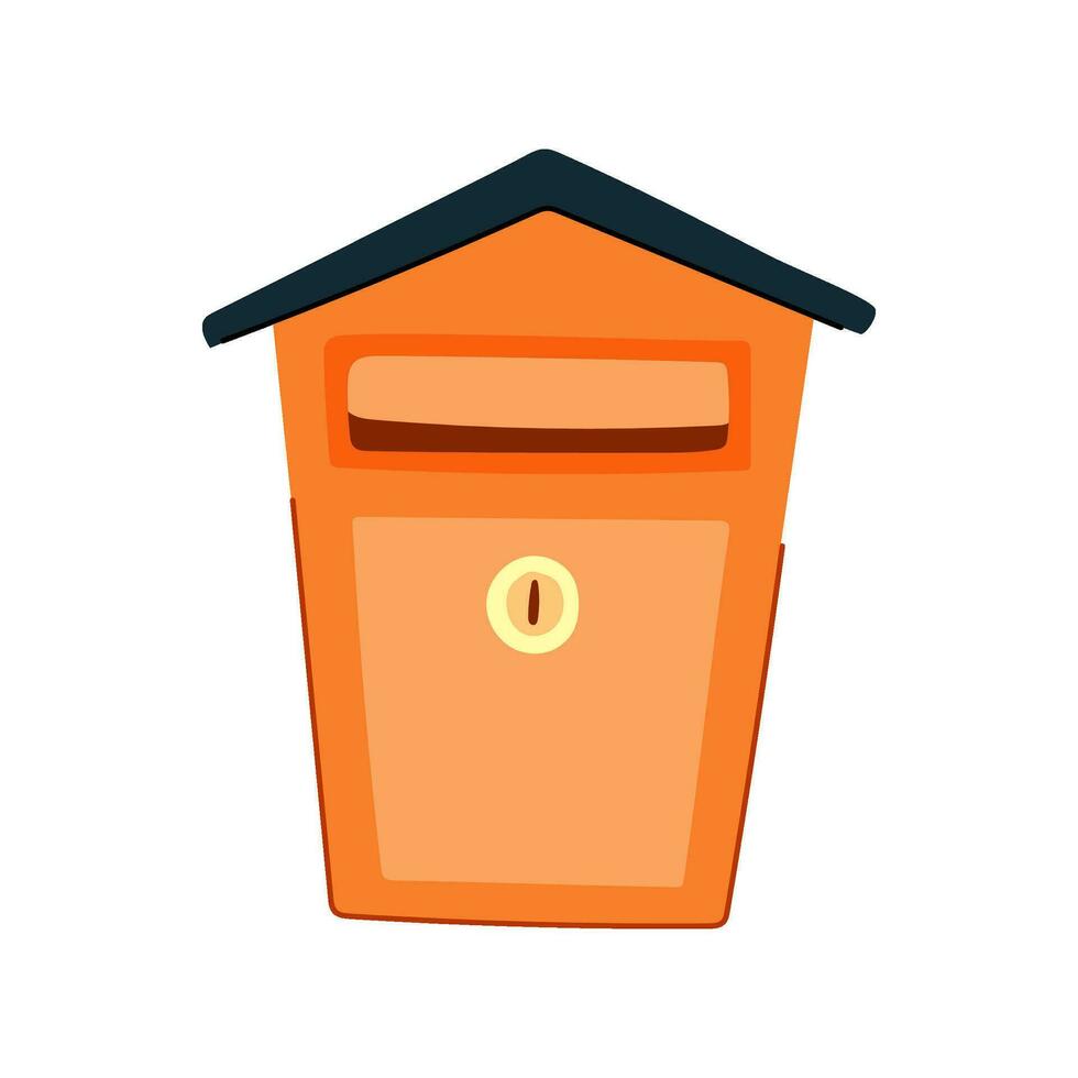 send mailbox mail cartoon vector illustration