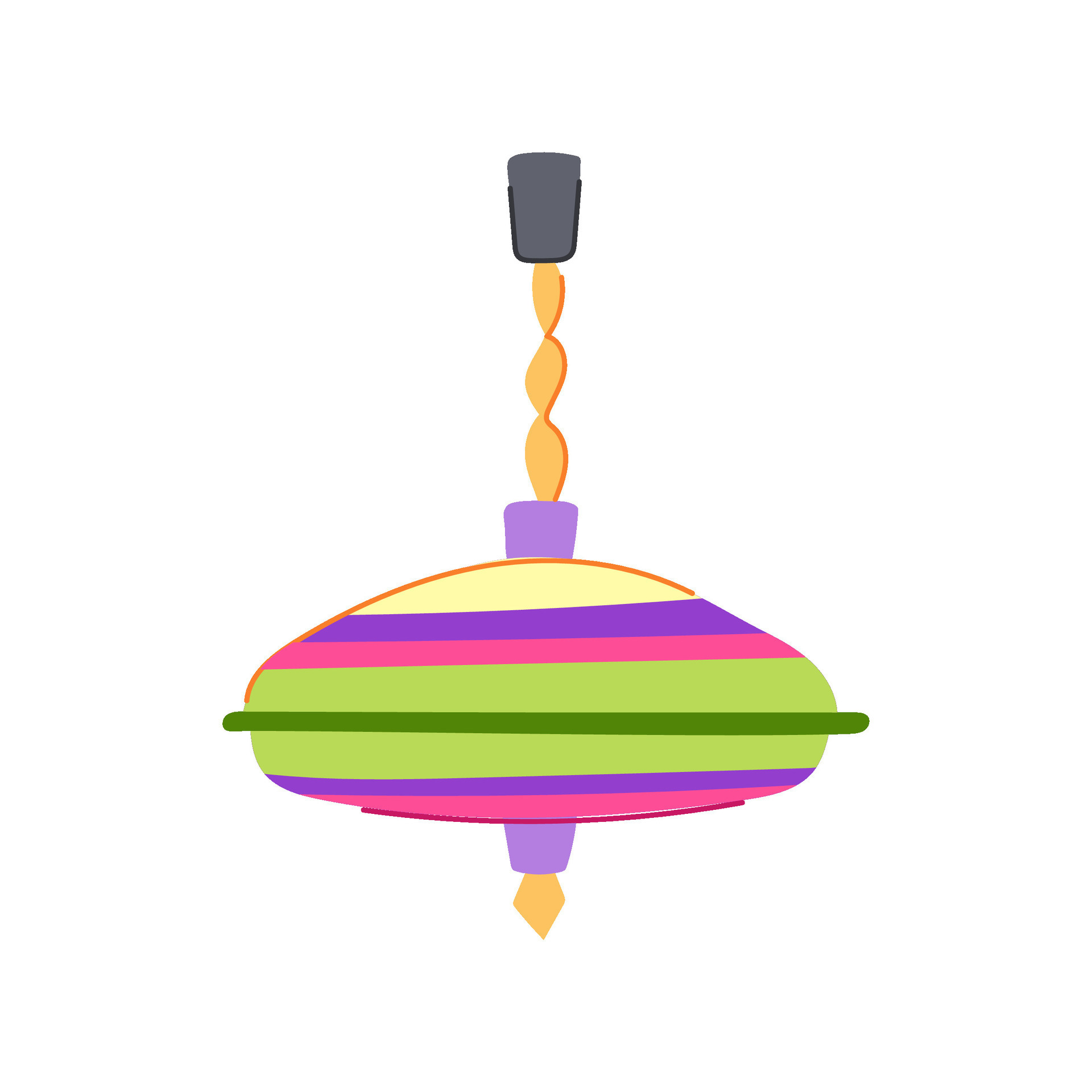 colorful spinning top cartoon vector illustration 26826358 Vector Art ...