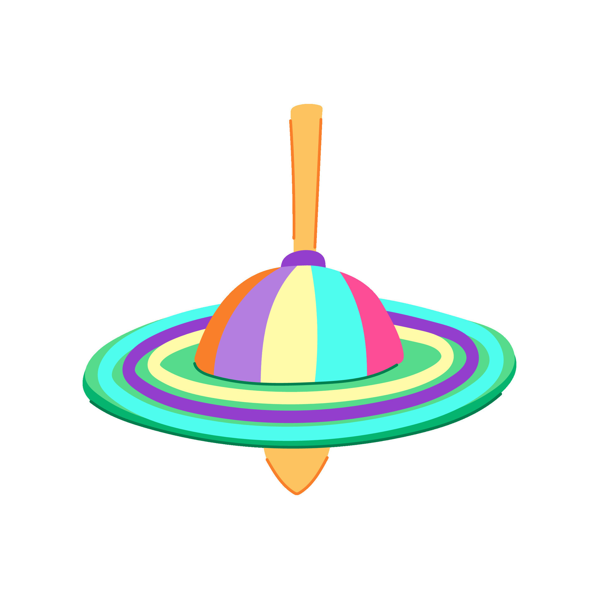 child spinning top cartoon vector illustration 26826372 Vector Art at