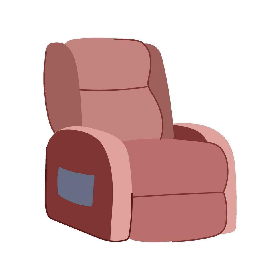 silla Sillón mueble dibujos animados vector ilustración