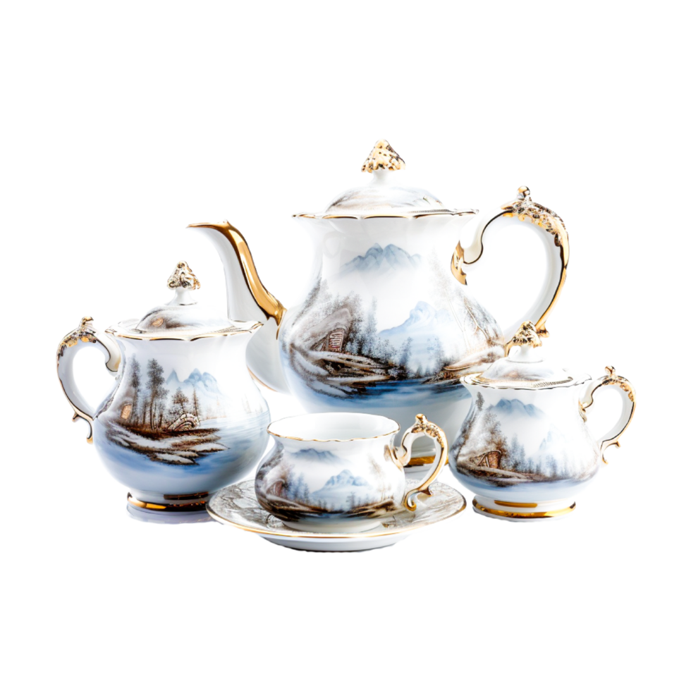 Teapot png generative ai