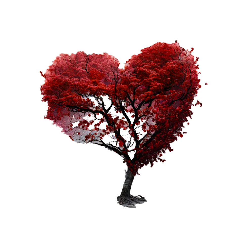 Heart Tree of love Valentine's Day png