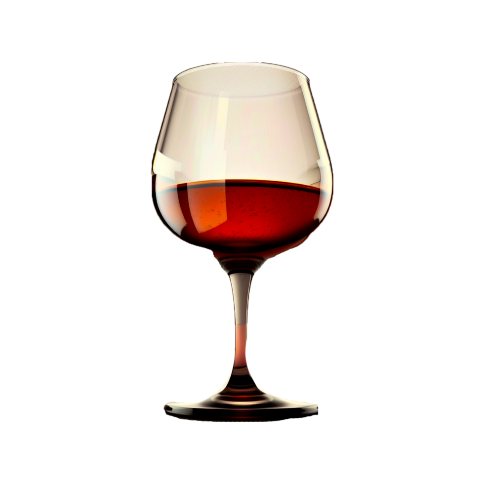 vino vaso png generativo ai