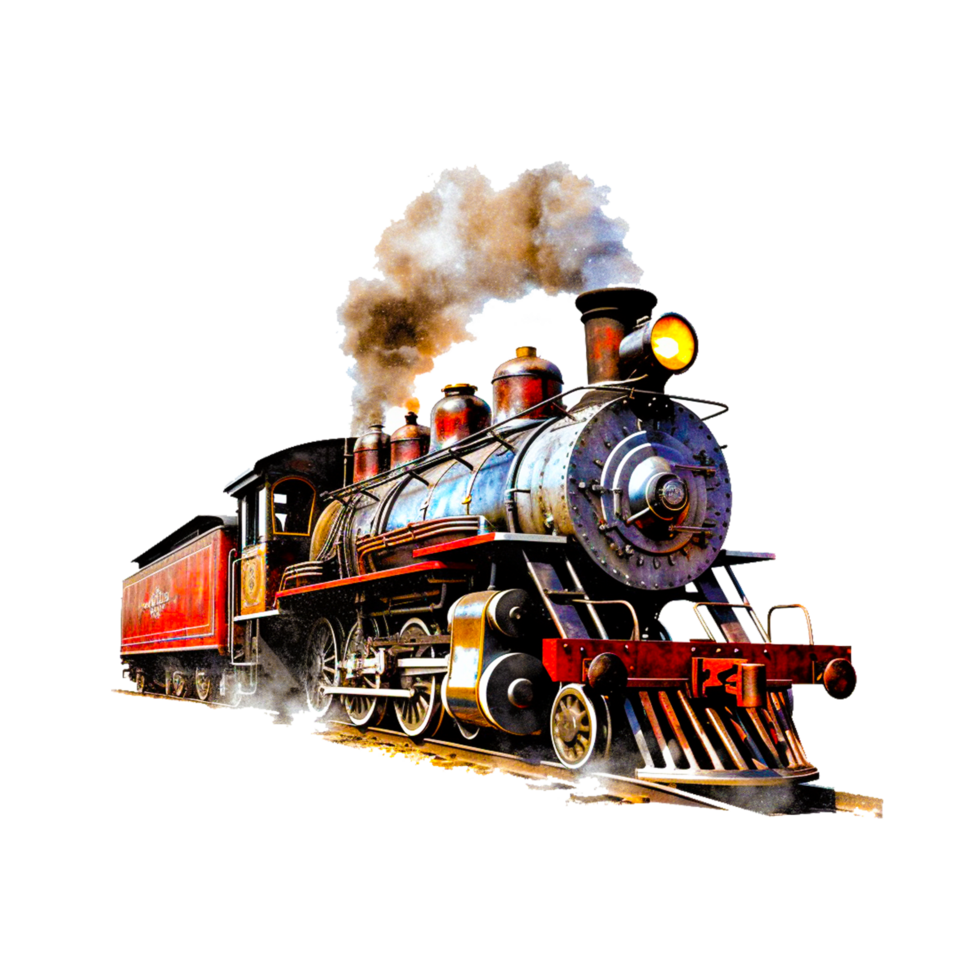 Train Element PNG generative ai