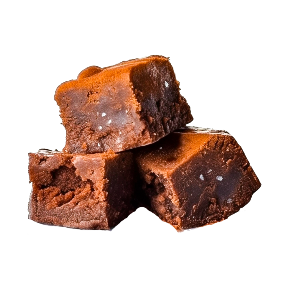 Chocolate cube png generative ai