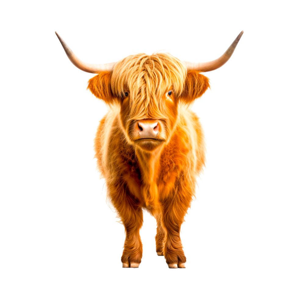 scotland cattle png generative ai