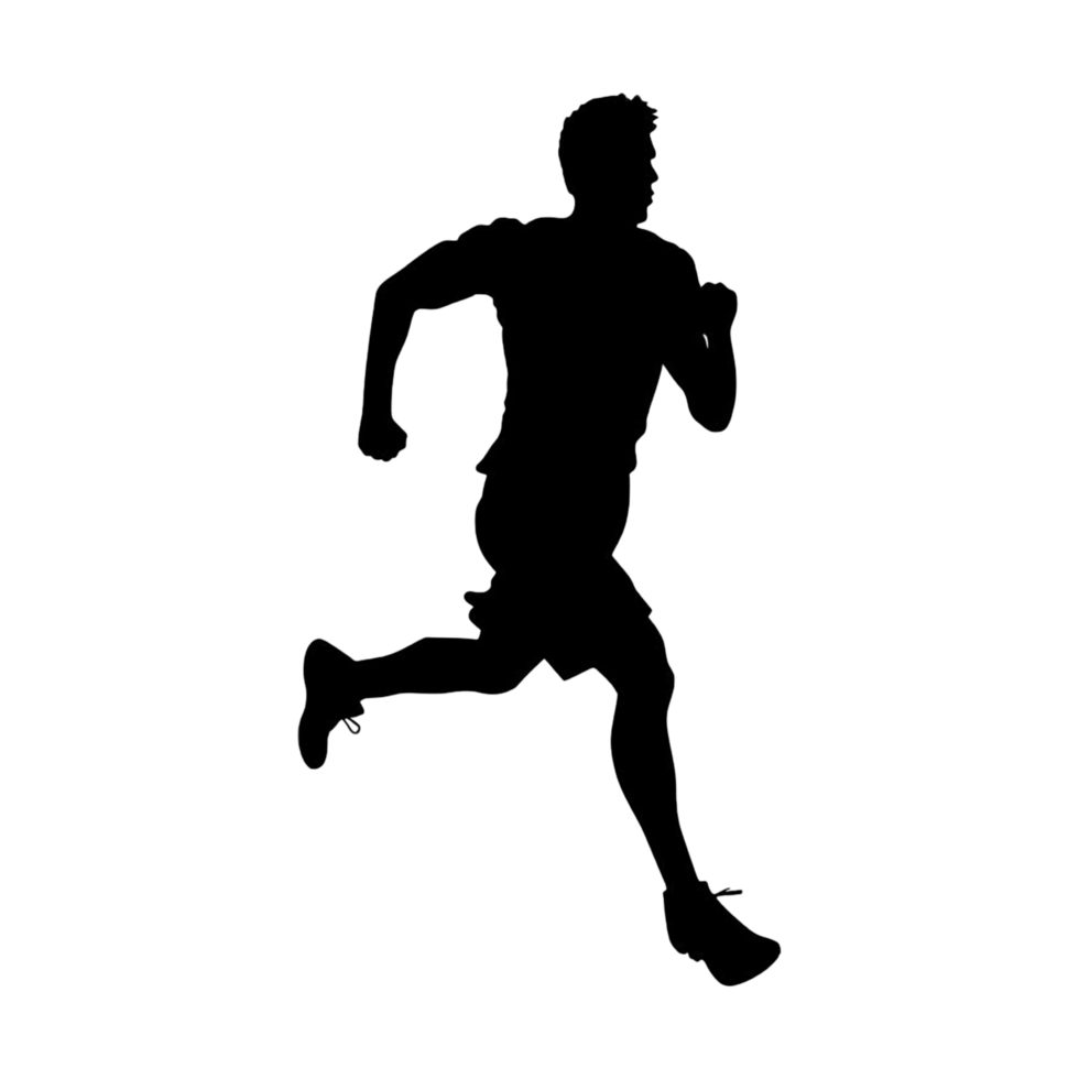 Running man png generative ai