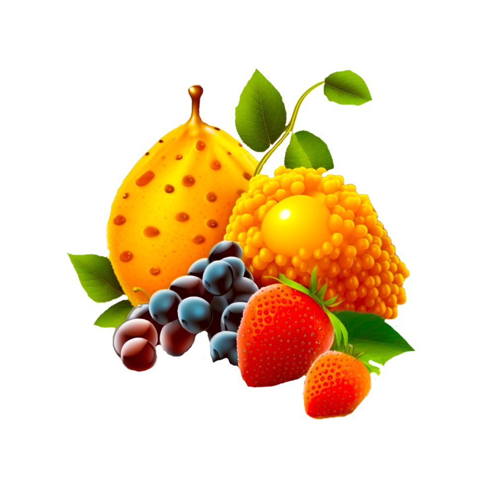 Fruit Composition, png generative ai