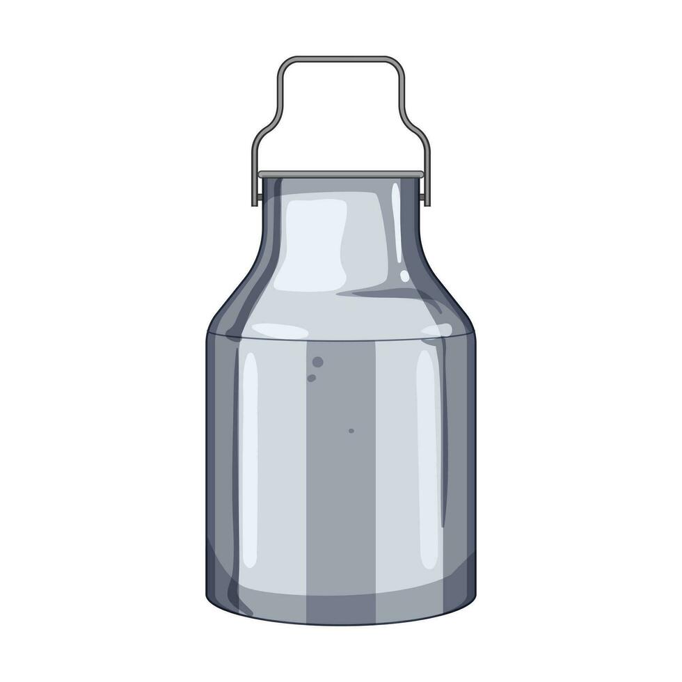 farm metal milk can cartoon vector illustration