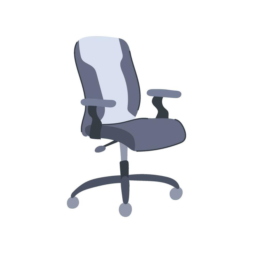 business office chair cartoon vector illustration