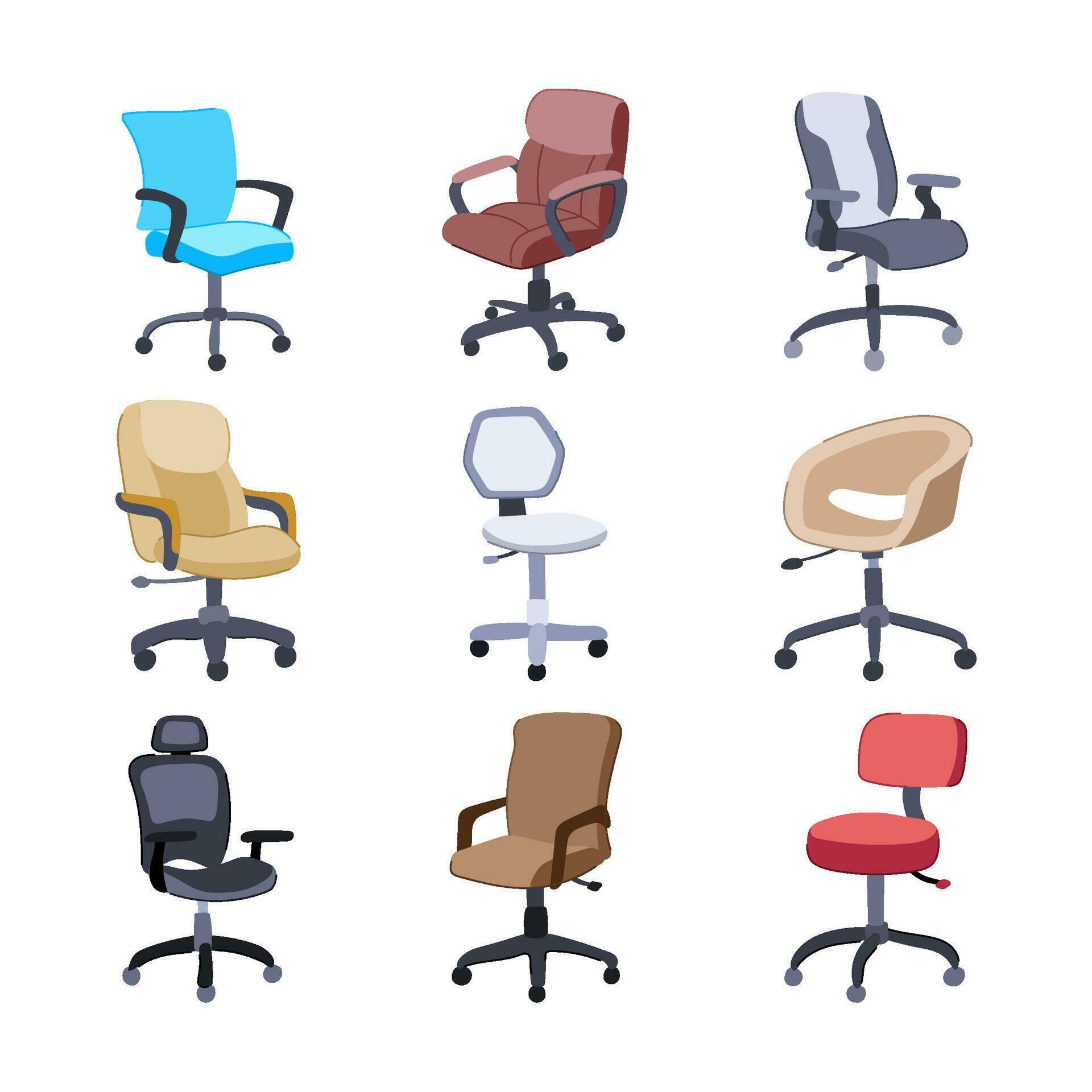 Office Chair Set Cartoon Vector Illustration 26826555 Vector Art At Office Chair Set Cartoon Vector Illustration 26826555 Vector Art At