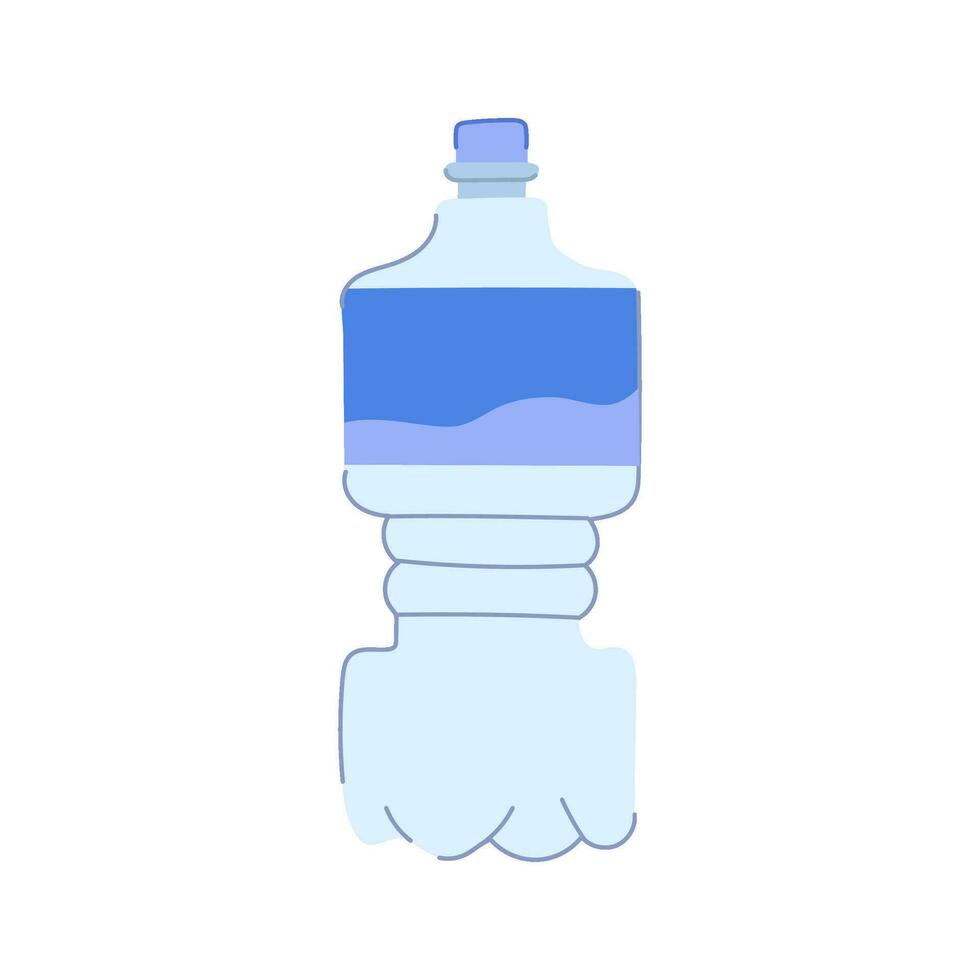 transparent mineral water cartoon vector illustration