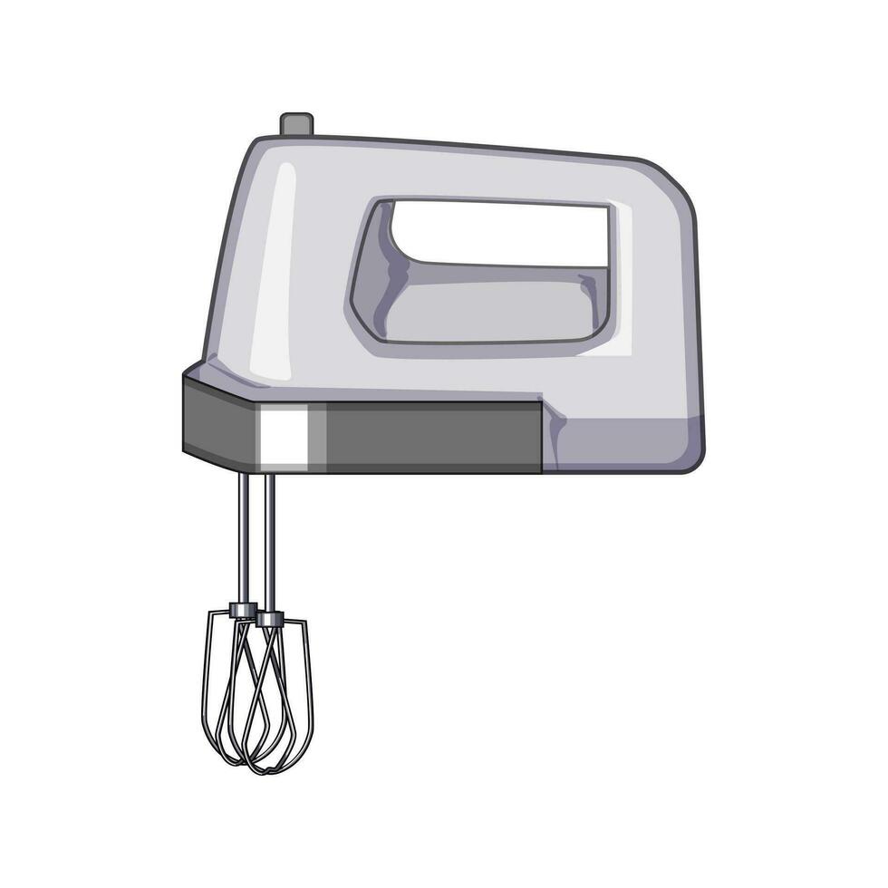 kitchen hand mixer cartoon vector illustration