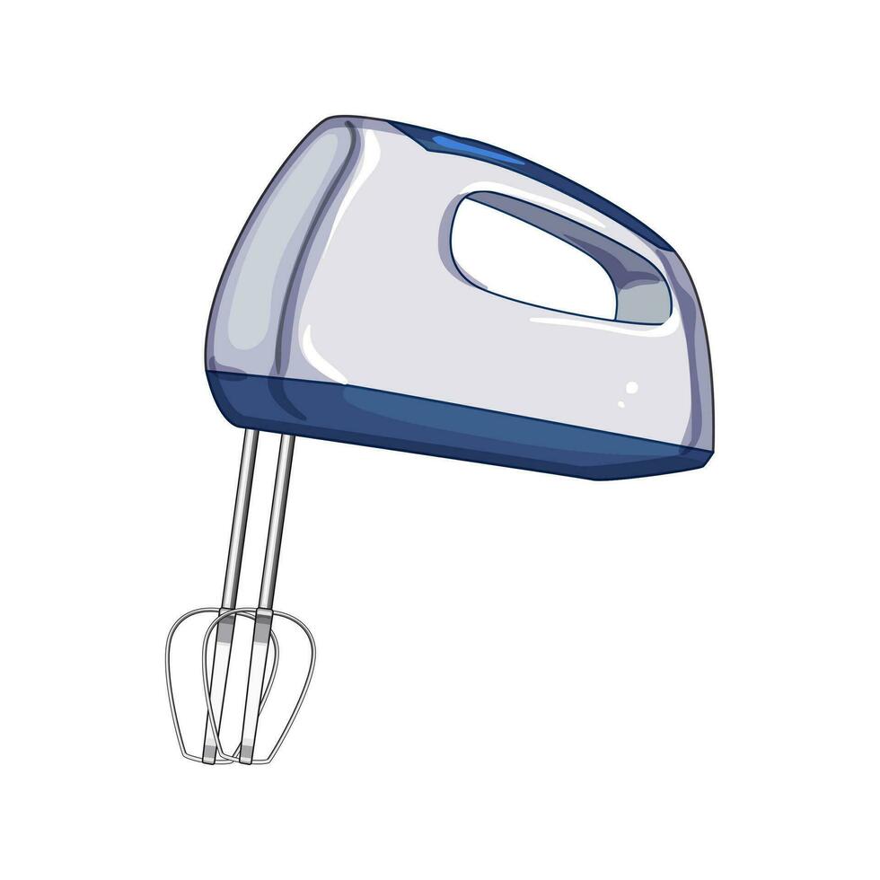 egg hand mixer cartoon vector illustration