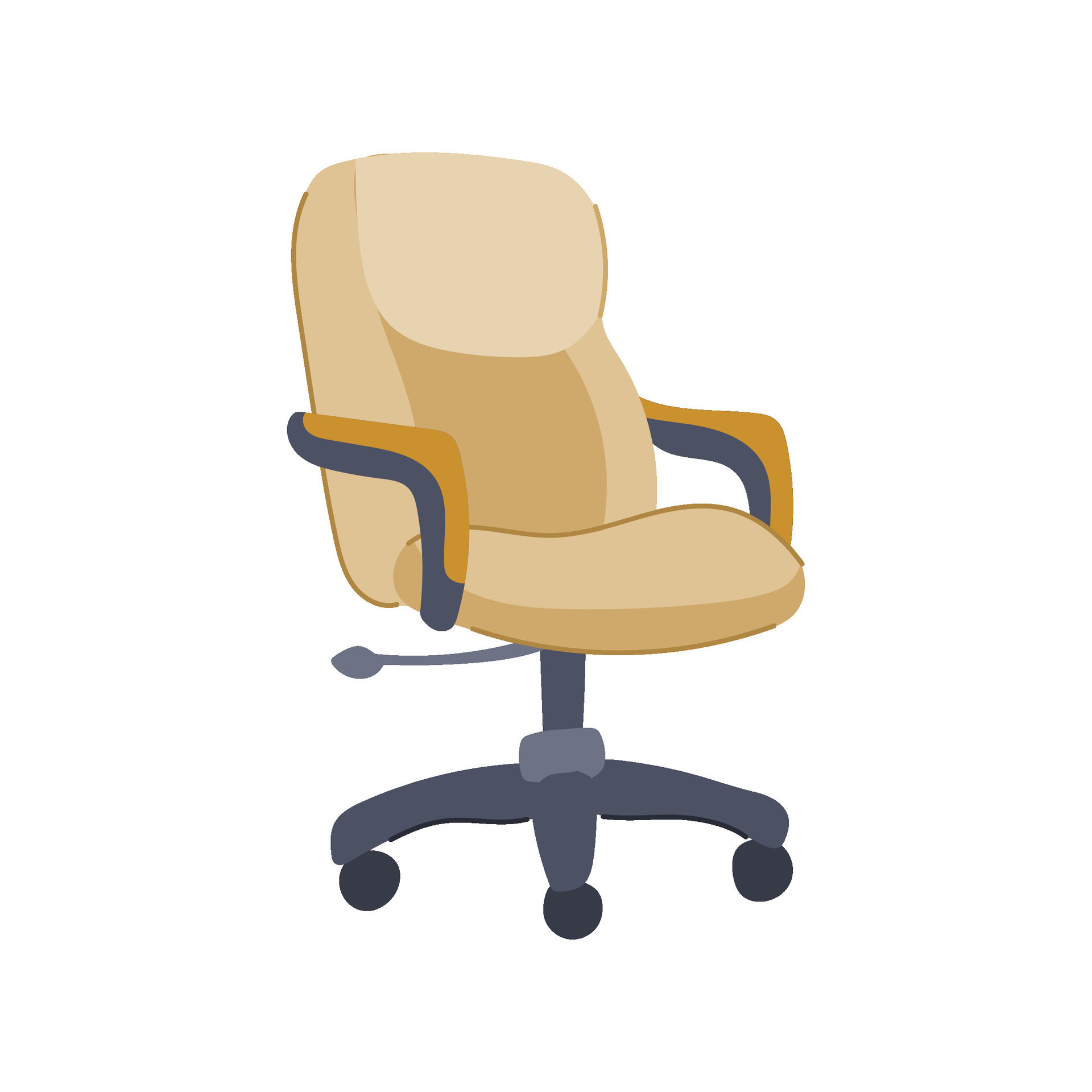 interior office chair cartoon vector illustration 26826572 Vector Art ...