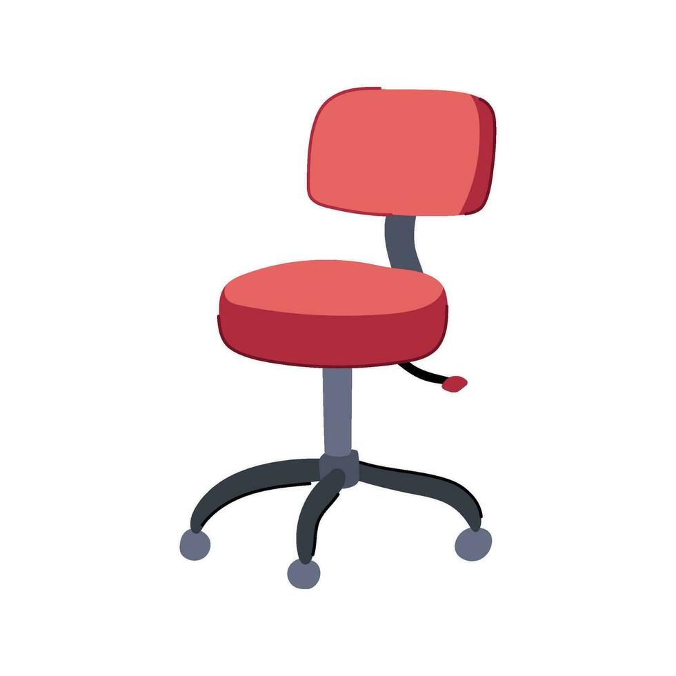 luxury office chair cartoon vector illustration