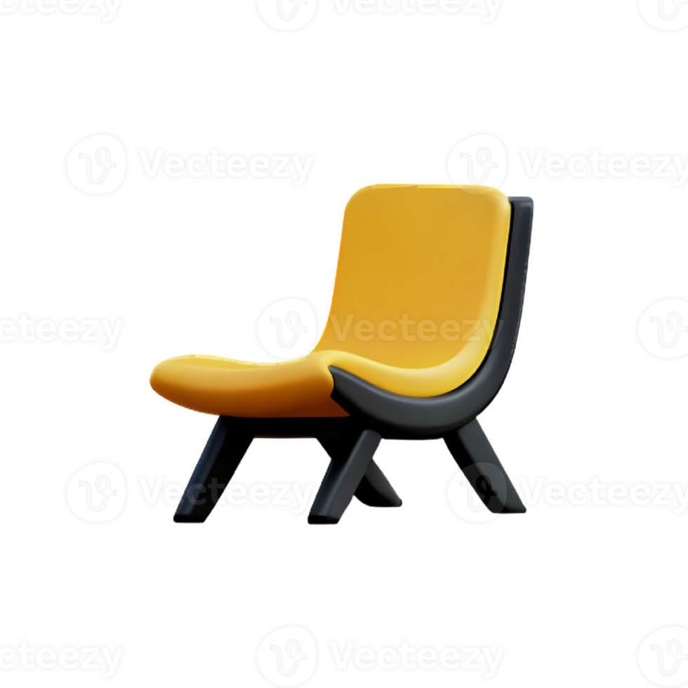 Small yellow chair png