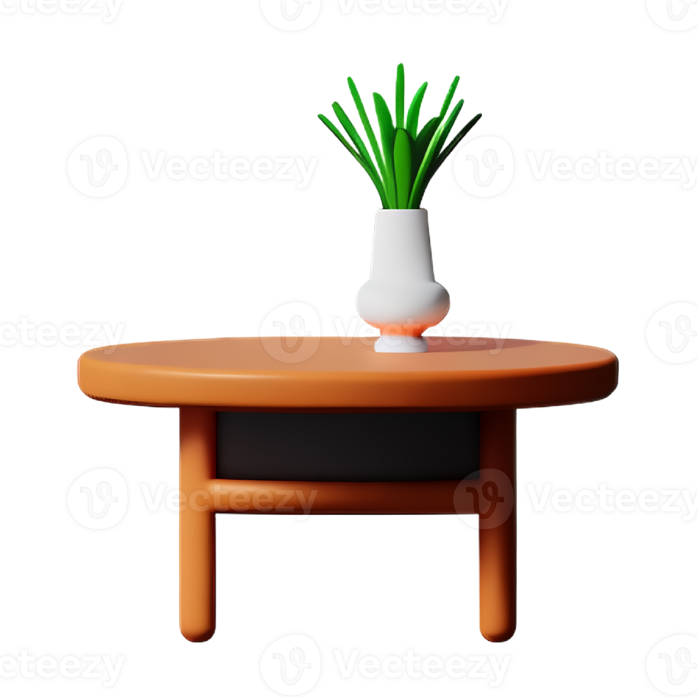 Small table and vase png