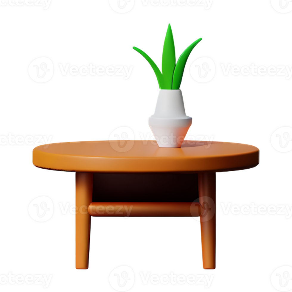 Small table and vase png