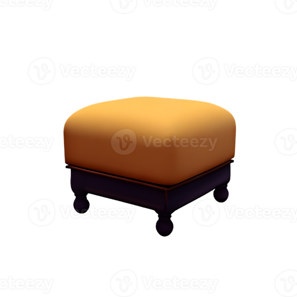 Ottoman 3d with white background png