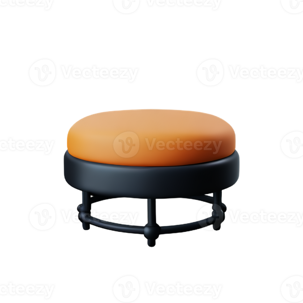 Ottoman 3d with white background png