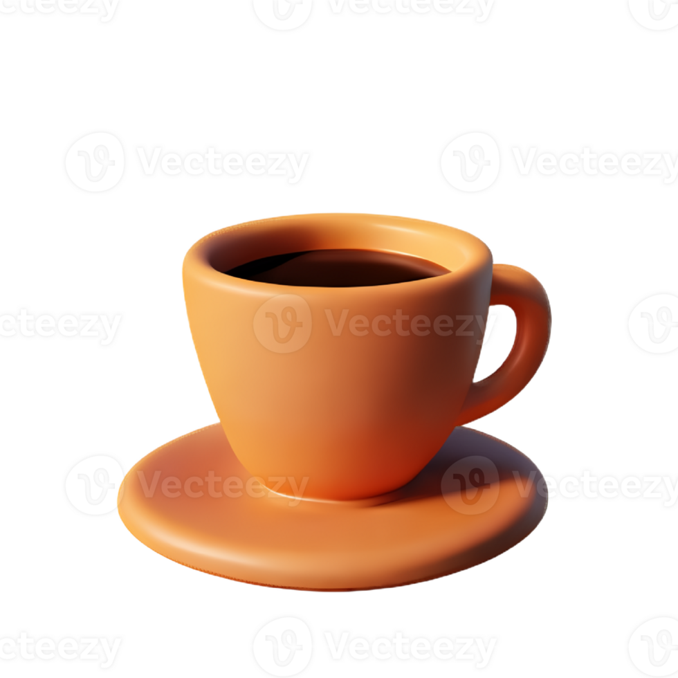 Cup of coffee with steam png