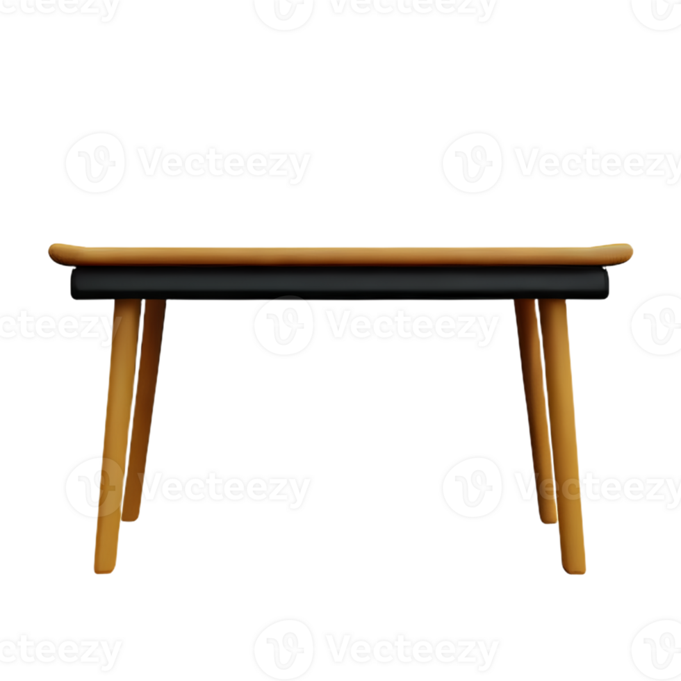 Modern table and chair isolate png