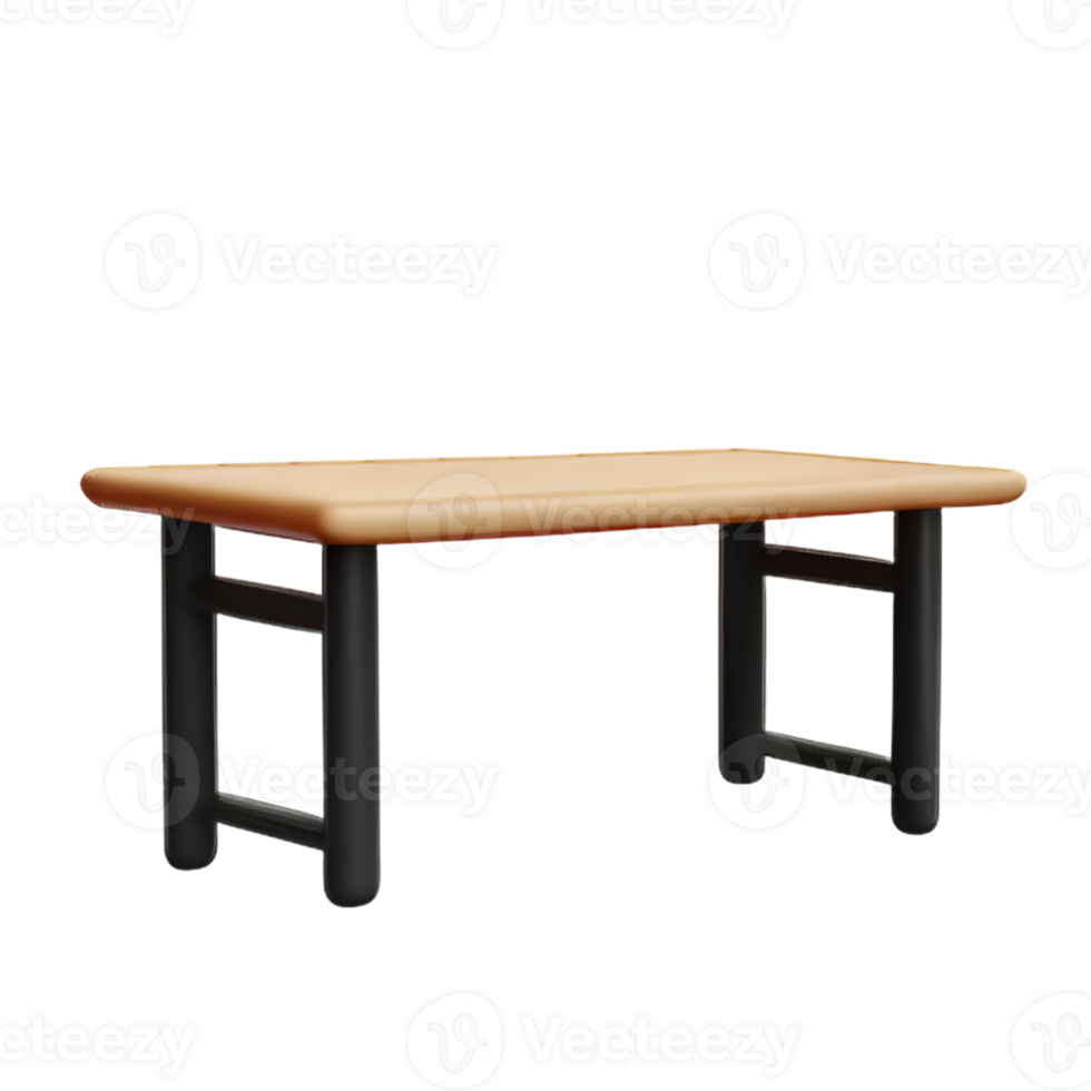 Modern table and chair isolate png