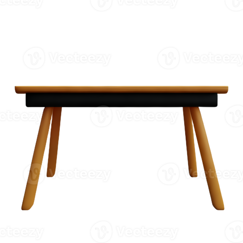 Modern table and chair isolate png