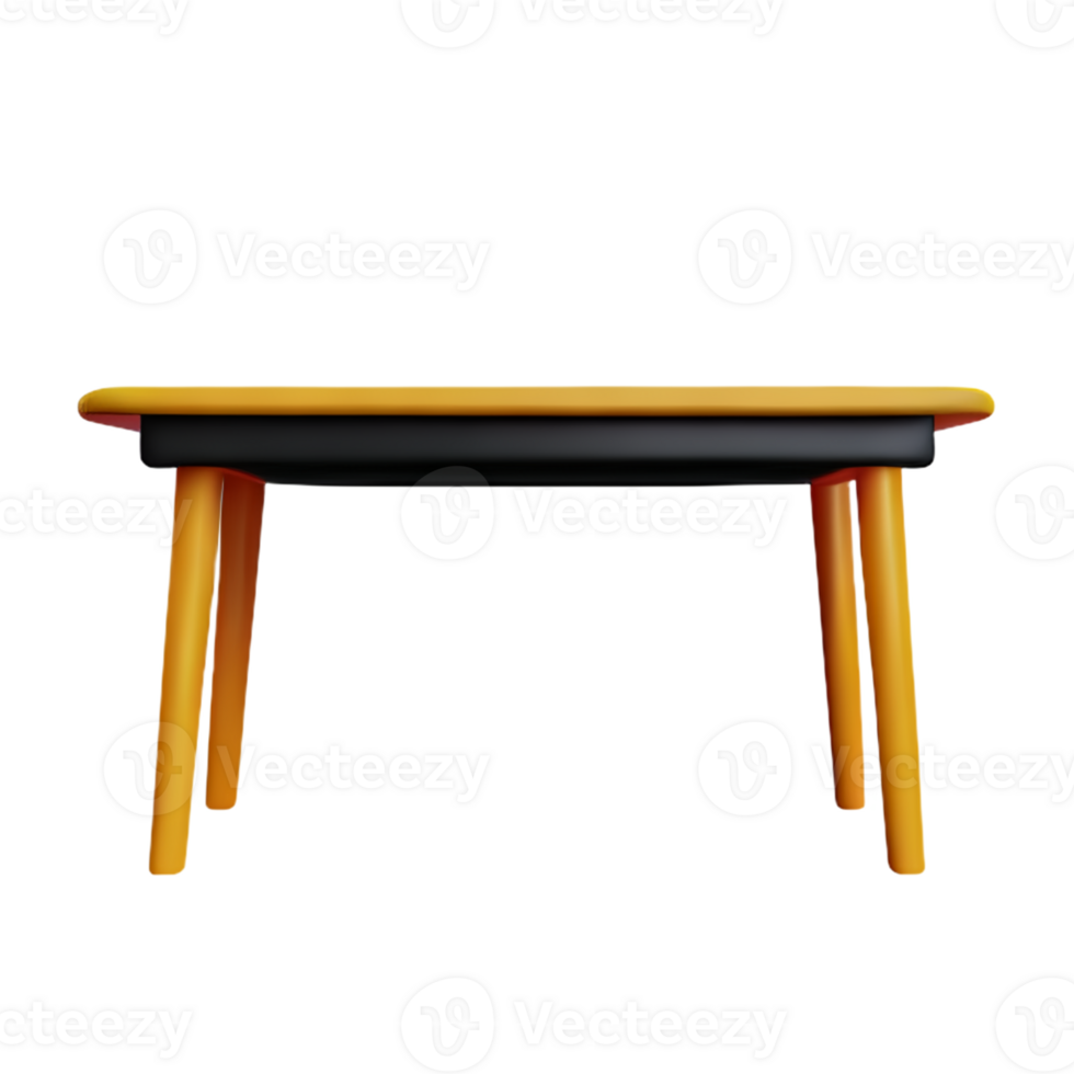 Modern table and chair isolate png